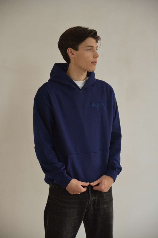 Bergoff Hoodie Sewn Navy Blue